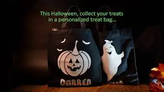 Personalize a Glow in the Dark Treats Bag