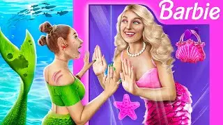 Totalna Metamorfoza Syrenki w Popularną Barbie! Barbie w Prawdziwym Życiu!
