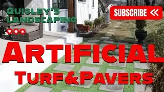 Backyard Transformation! Geometric Artificial Turf(Synthetic Turf) with Pavers in Spring Hill TN