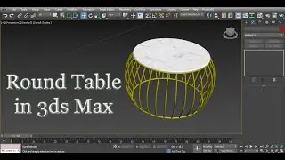 Coffee Table Modeling in 3ds Max | Coffee Table in 3d Max | Round Table Modeling | Table in 3ds Max