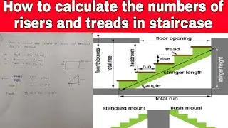 How to calculate the numbers of risers and treads in staircase