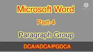 Complete paragraph group in Microsoft Word, all the options described