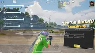 New Bgmi 3.0 Update Zero Recoil Sensitivity|Best Sensitivity Code|Redmi Note 10 Pro Sensitivity Code