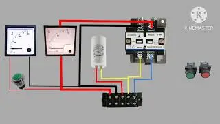 Single phase Submersible pump ki wiring kaise karte hai. simple diagram for pump starter.