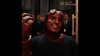 superhero as Hellboy