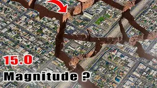 How 15 Magnitude Earthquake Looks like?😱