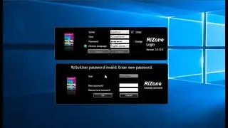 RzGuiUser Password invalid   Rizone