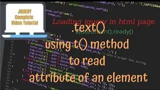 jQuery Tutorials #32 - using text() method to read text content from an html element