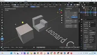 Como Hacer una Plano Isométrico con el Menú Edición en Blender