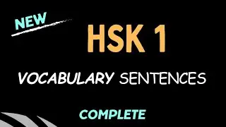 new hsk 1 vocabulary sentences complete