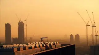 Smoky sunset