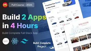 Build 2 Full-Stack React Apps with Next.js & Tailwind CSS (4-Hour Crash Course!)