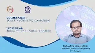 Lecture 08: Interactivity with Python - Ipywidgets