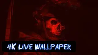 4K 60FPS Live Wallpaper | MWII Red Ghost