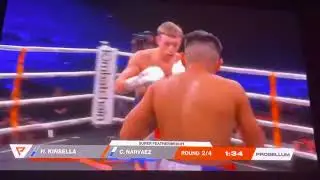 KINSELLA VS NARVAEZ 2nd round SUPER FEATHERWEIGHT