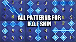 ALL POSSIBLE PATTERN OF K.O.F SKIN 2024 | MOBILE LEGENDS KOF EVENT