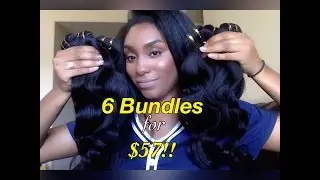 6 Bundles For $57!!!?? |Virgin Brazilian Hair?!!|+ Free & Fast Shipping!