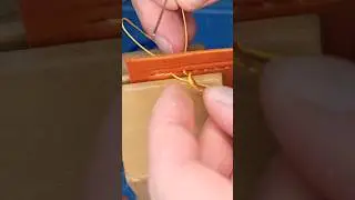 изготовление сумки седельный шов с узлом #кожа #leathercraft #woodworking #изготовление #handmade