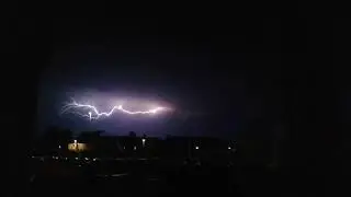 Weird Lightning Storm Over Norwich Norfolk UK Heatwave 2022