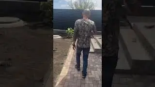 Частный двор в Краснодаре. Укладка тротуарной плитки. Оцените) | Благострой123