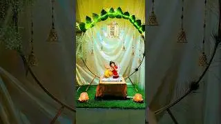 Ganpati Decoration Idea😍 #shorts #diy