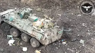 Окопный РЭБ уничтожен FPV дроном-камикадзе, Степовое.