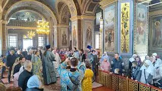 Тропар і Кондак Благовіщенню, поклоніння Хресту