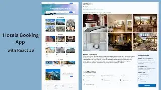 React Booking Hotels App Tutorial Using ReactJs | React Js Projects for Beginners