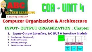 INPUT - OUTPUT ORGANIZATION