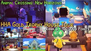 HHA Gold Trophy Award House Tour (Rank S Rating - 150,000+ Points) | Animal Crossing: New Horizons