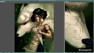 Princess Mononoke Process video - CyanGorilla