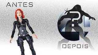 Transformei uma action figure da VIÚVA NEGRA na MULHER INVISÍVEL!