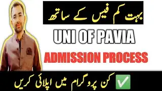 UNI OF PAVIA | ADMISSION PROCESS | MASTER AND UNDERGRADUATE Program