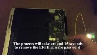 Macbook Air 2013 iCloud EFI firmware lock removal in seconds