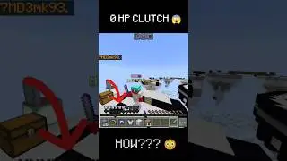 I Survived Minecraft On 0% HEALTH 😱 #shorts