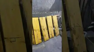 Плаха на яму. Начало. Пропитка плахи антисептиком.