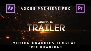 Cinematic Trailer Animation in After Effects - No Plugin - Motion Graphics Template - Free Download