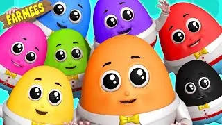 Nursery Rhymes | Humpty Dumpty Learning Color Cartoon For Childrens Nursery Rhymes Songs by Farmees