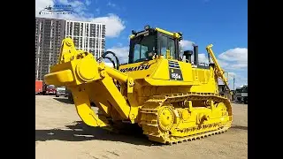 Обзор гусеничного бульдозера Komatsu D155A-6