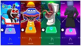 SKIBIDI TOILET 🆚 EXTRA SLIDE 🆚 BUS EATER 🆚 HOUSE HEAD 🆚 ODDBODS | Tiles Hop EDM Rush!