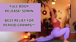 The BEST relief for period pain! 50 minute Moody Moon Flow!