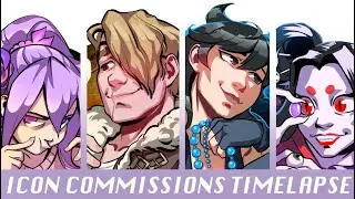 Icon Commissions Timelapse (Narrated)