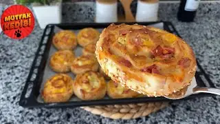 Rulo pizza tarifi/Nasıl yapılır ? ( buzlukta saklanabilir )  #mutfakkedisi  #youtube #keşfet