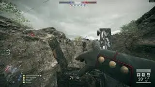 BF1 17 Kill Streak Using The M1917 MG Telescopic and a PS4 Controller with Flick Stick and Gyro