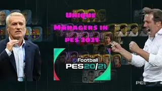 4 Unique Managers in pes 2021 mobile Spp media