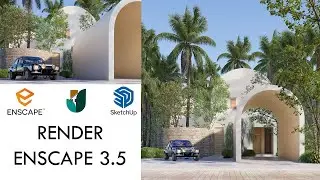 TUTORIAL !! RENDER REALISTIC EXTERIOR #1 || ENSCAPE 3.5 ||