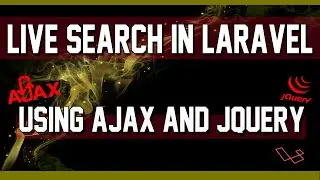 Live Search in Laravel without submit button using AJAX