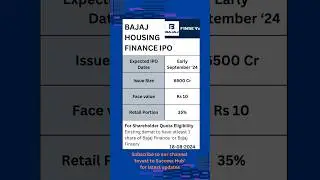 Bajaj Housing Finance IPO Details #shorts #ipo