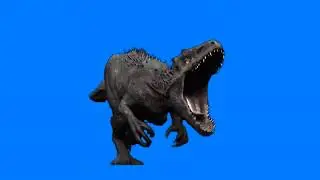 Jurassic World  Indominus Rex running on Green Screen