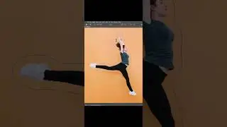 Text Around Person in Adobe Photoshop Tutorial | Graphic Design